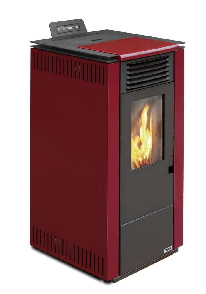 Acciaio air-heated pellet fireplace