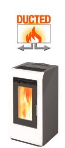 Cayenne DUCTED air-fired pellet fireplace