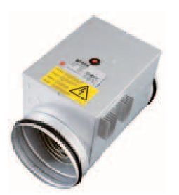 El. preheating heater 250 mm, 1800 W, control 0-10 V