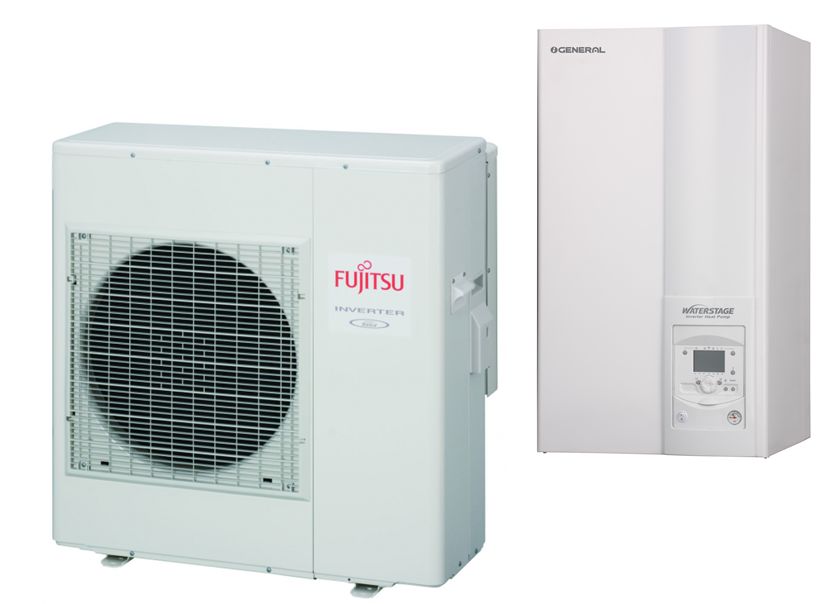 Fujitsu Comfort 6 kW luft-til-vann varmepumpe