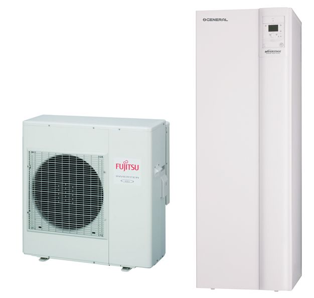 Fujitsu Comfort DUO 6 kW luft-til-vann varmepumpe