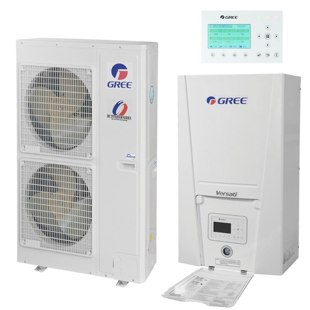 Gree Versati II + luft-til-vand varmepumpe 12 kW