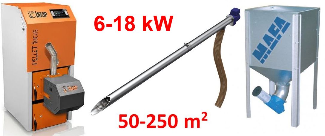 HKS Lazar Focus 21 BASIC pelletikatel 6-18 kW, SOODUSHINNAGA