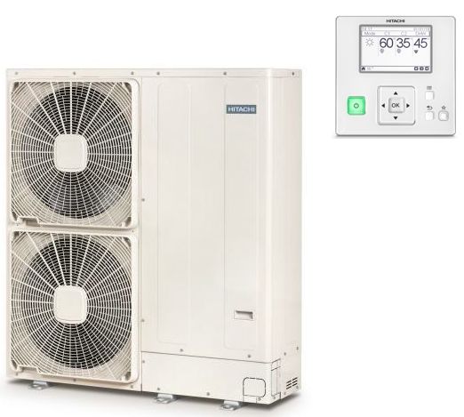 Hitachi Yutaki M luft-til-vann varmepumpe 11 kW