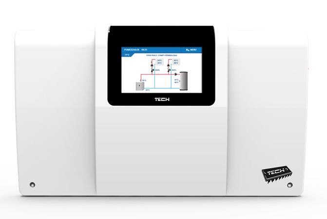 Tech i-2 värmeregulator, 2-krets och tappvattenkontroll