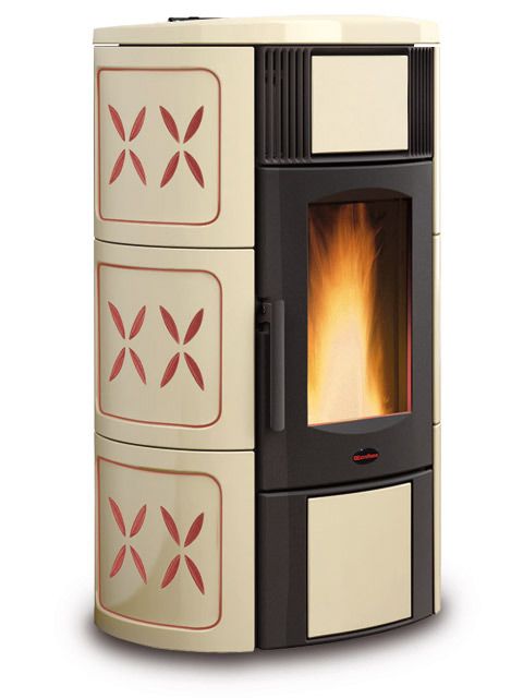 Central heating pellet fireplace Iside Idro