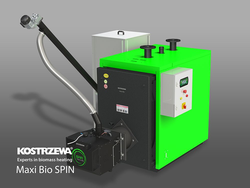 KOSTRZEWA Maxi Bio SPIN 100 kW pillefyr