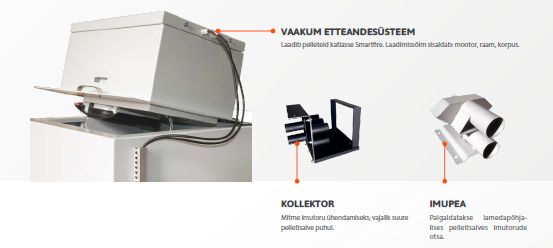 HKS Lazar VACUM pneumatic pellet conveyor
