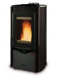Central heating pellet fireplace Duchessa Idro Steel
